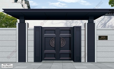 中式风格铝艺大门CH-DM2033